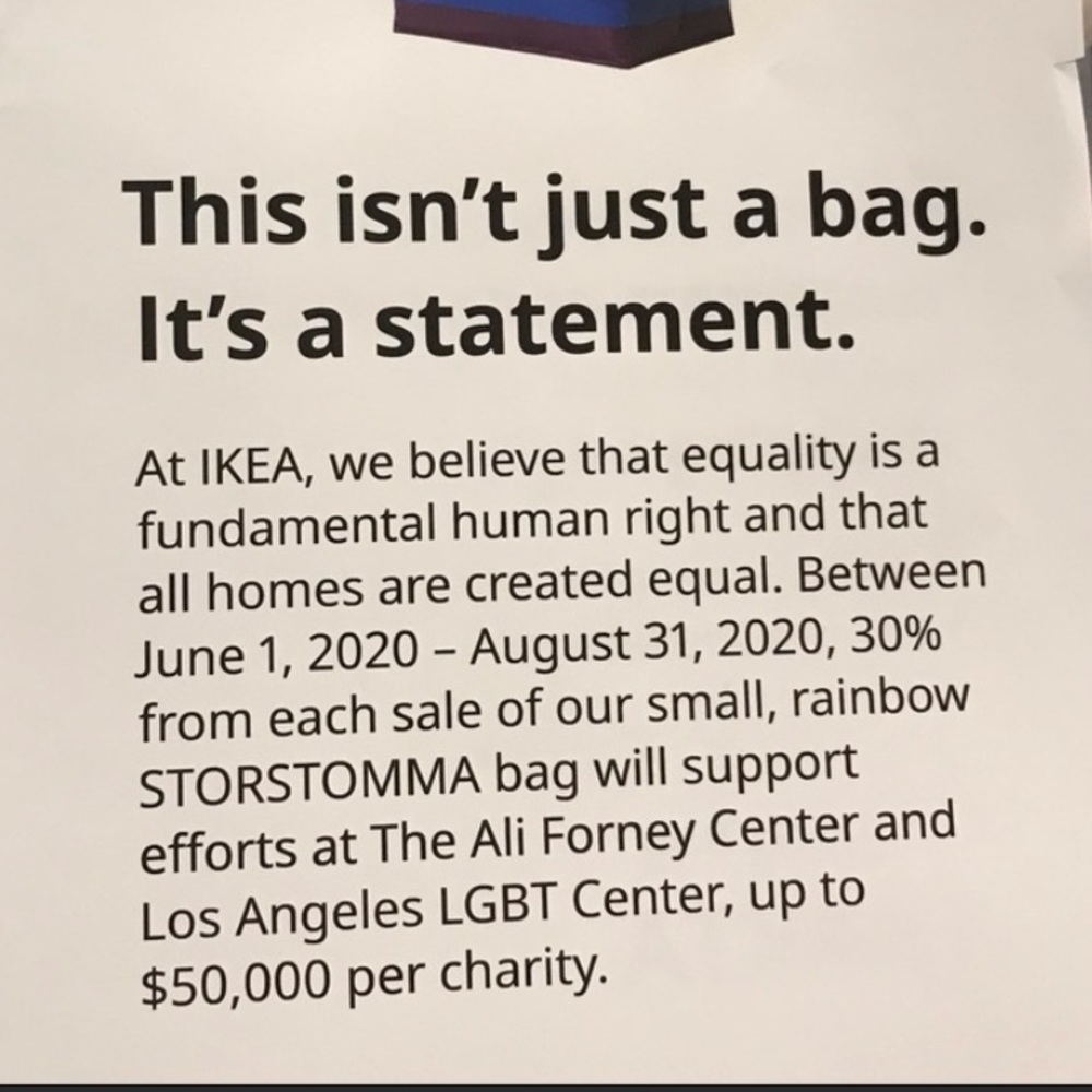 IKEA Limited Edition LGBTQ Pride π³οΈβπ Large Tote - Picture 4 of 5